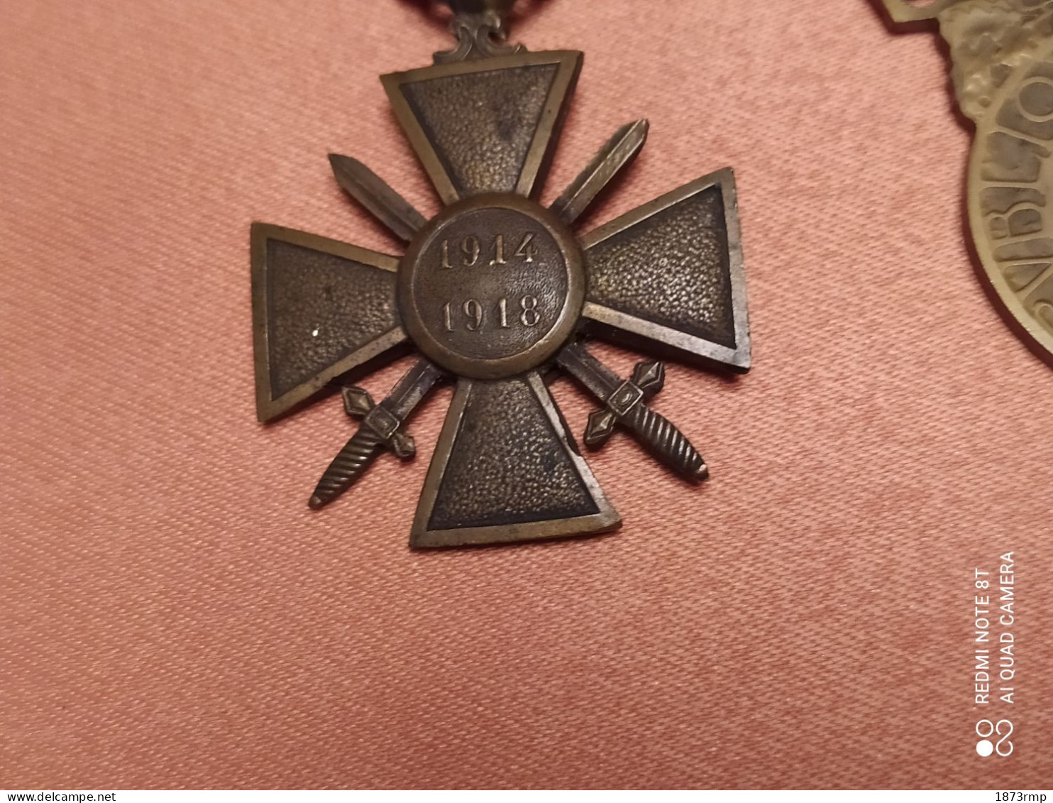 14/18, 4 MEDAILLES, CROIX DE GUERRE, DU COMBATTANT, MEDAILLE MILITAIRE, COMMEMORATIVE 14/18, WW1 - France