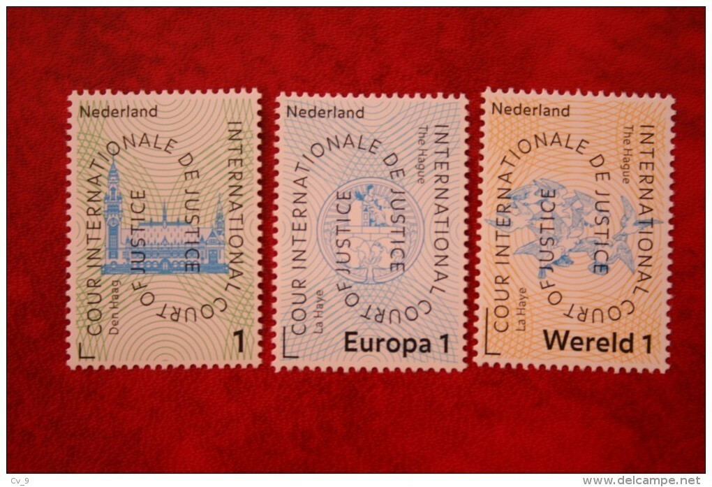 COUR INTERNATIONAL DE JUSTICE DIENST NVPH D61-63 (MI 61-63) 2011 POSTFRIS / MNH ** NEDERLAND / NIEDERLANDE / NETHERLANDS - Officials