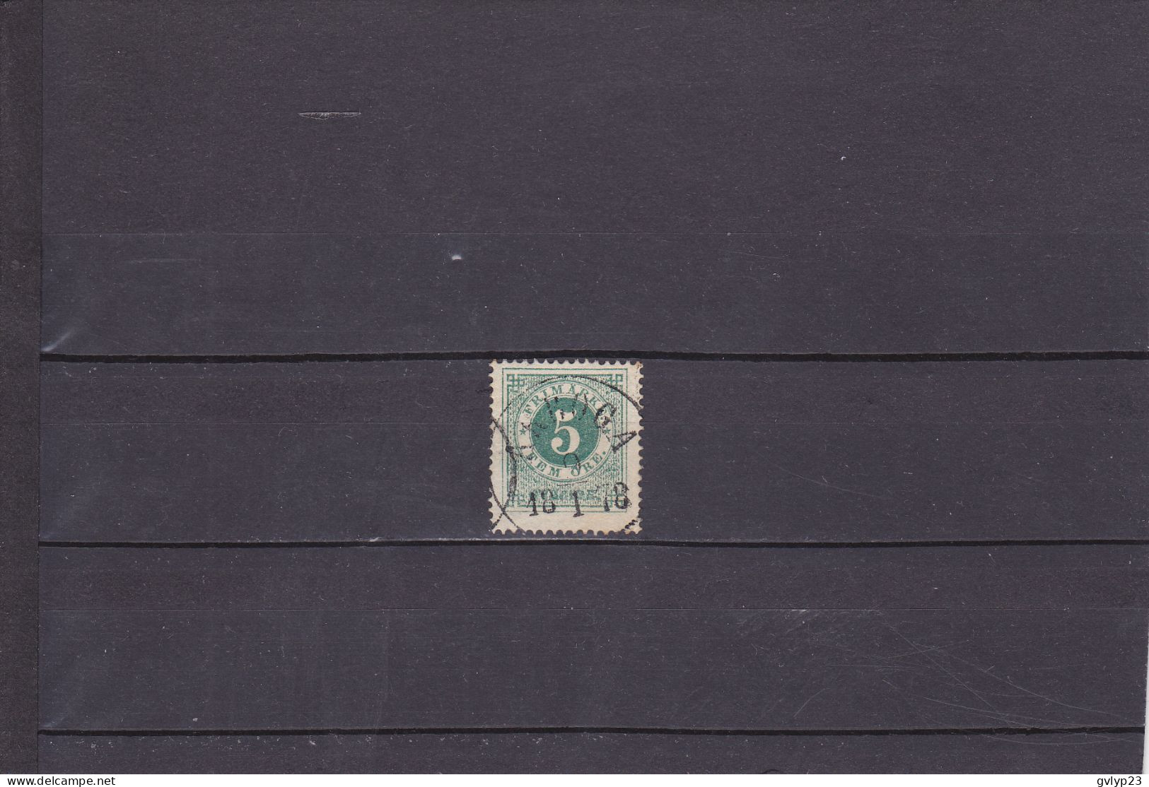 5 ÖRE/VERT/OBLITéRé/DENTELé 14 1/4 /N° 18 CAT.B/ YVERT ET TELLIER 1872-85 - Used Stamps