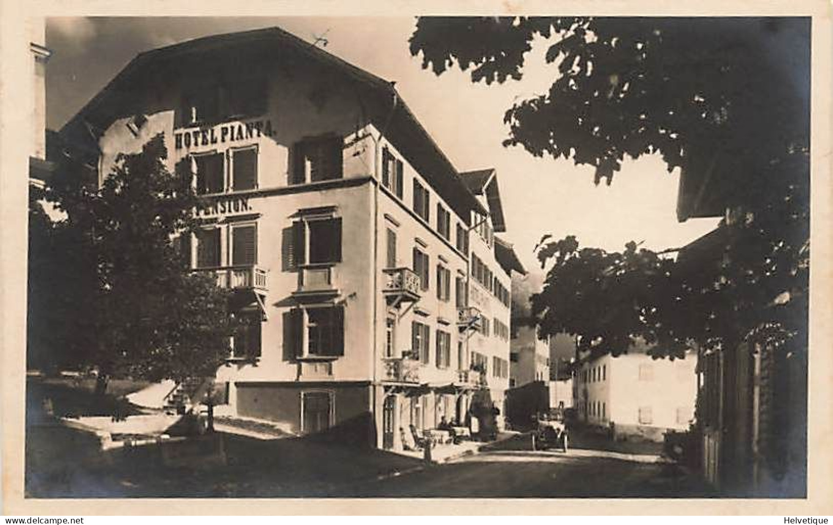 Hôtel Pianta Savognin Im Oberhalbstein Oldtimer 1928 - Savognin