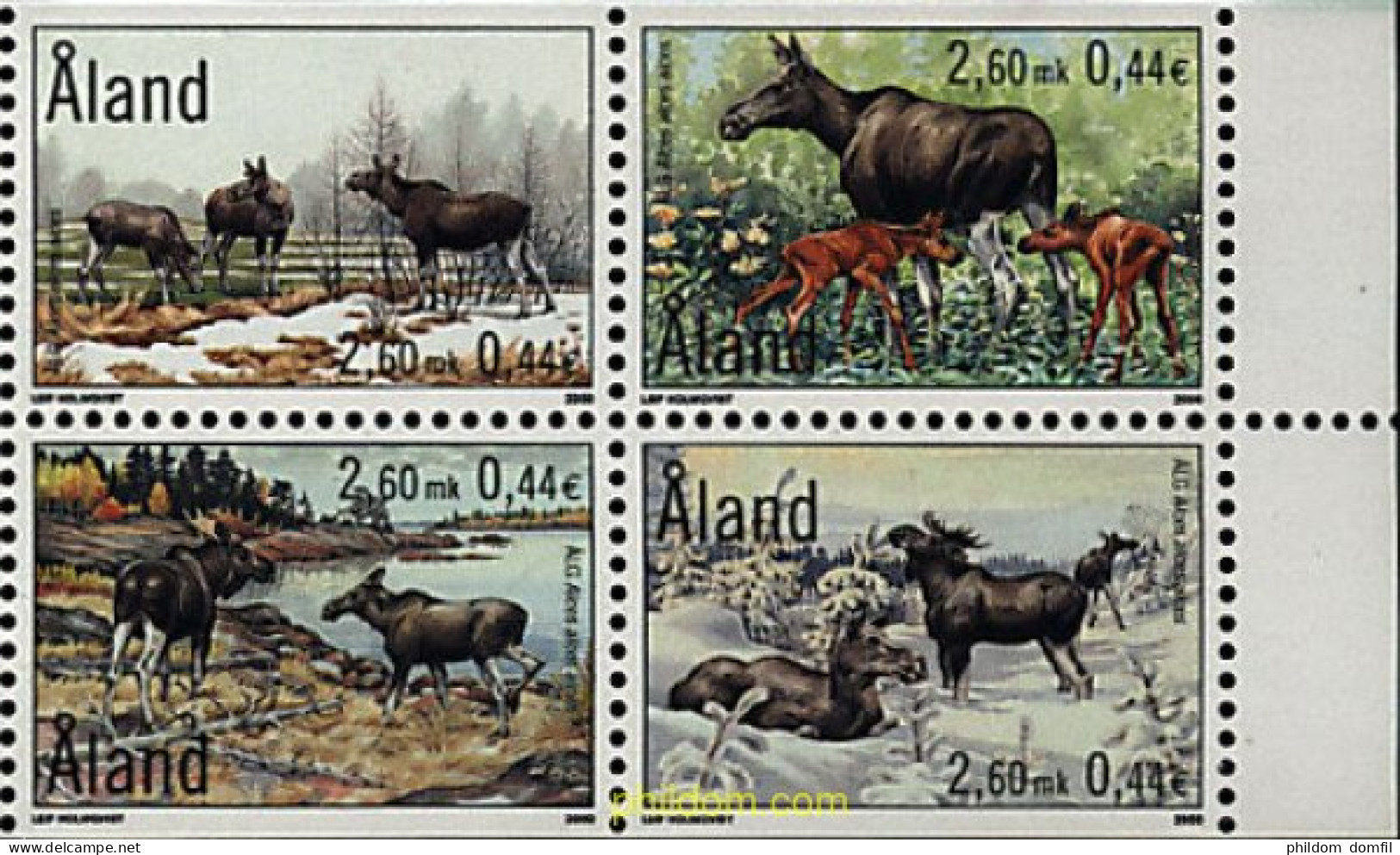 109986 MNH ALAND 2000 ALCES - Andere & Zonder Classificatie