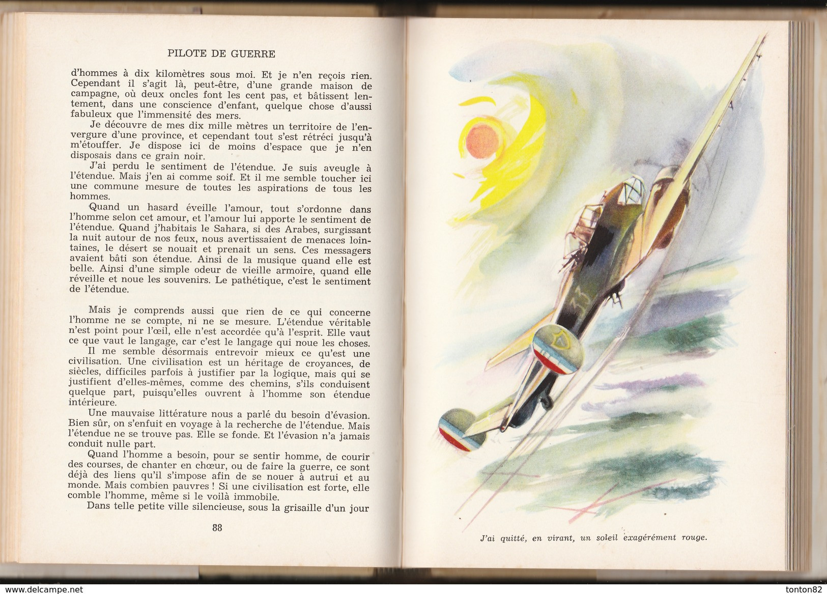 Antoine De Saint-Saint-Saint-Exupéry - PILOTE de guerre - Idéal Bibliothèque N° 132 - ( 1963 ) .