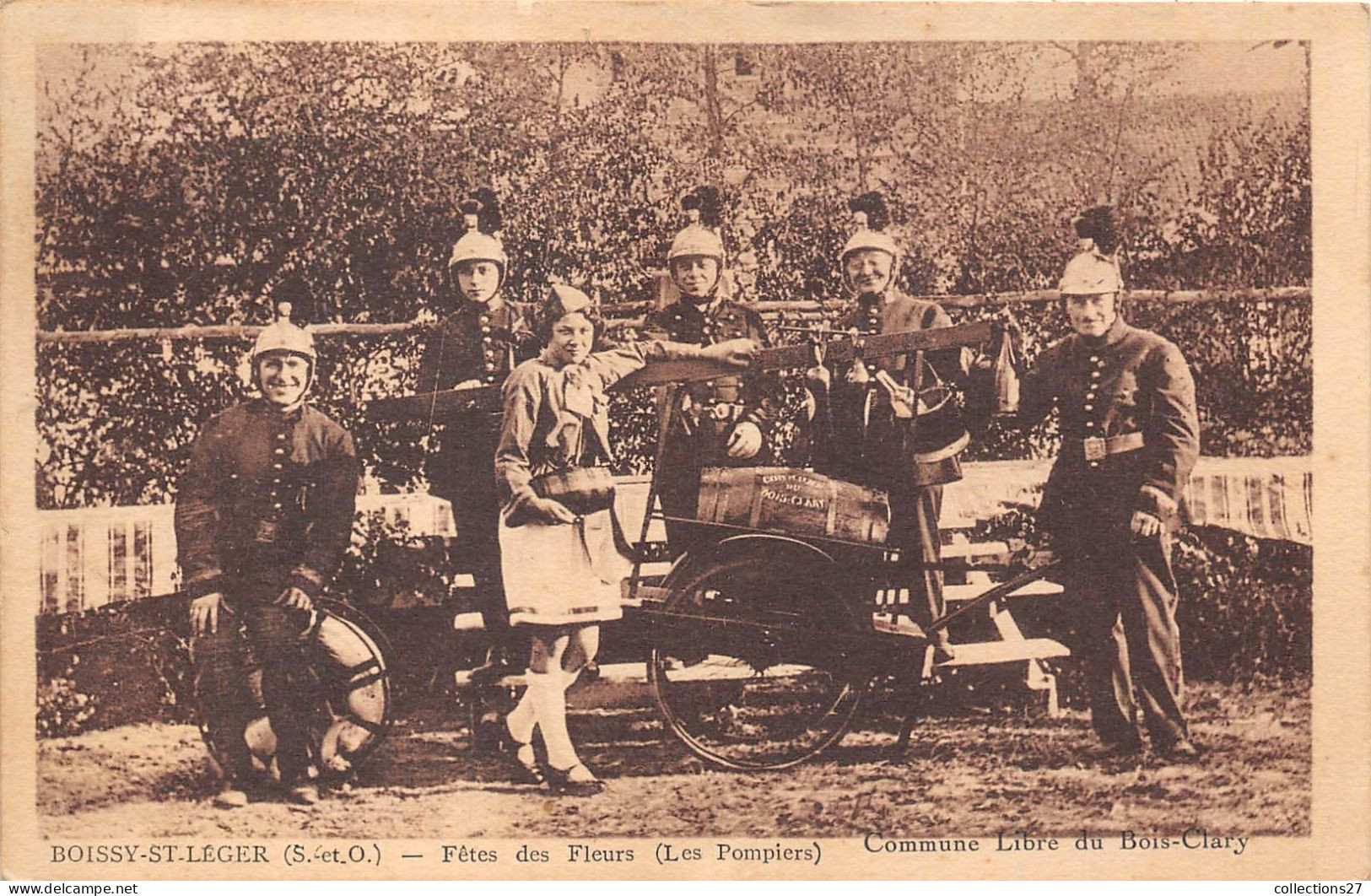 94-BOISSY-SAINT-LÉGER- FÊTES DES FLEURS ( LES POMPIERS ) - Boissy Saint Leger