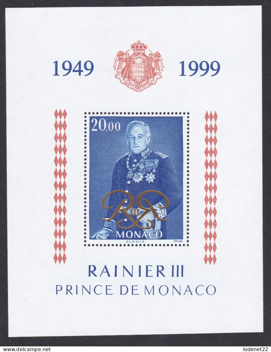 Principauté De Monaco Bloc Feuillet  Neuf**  N° BF 82 / 1999 - Nuovi