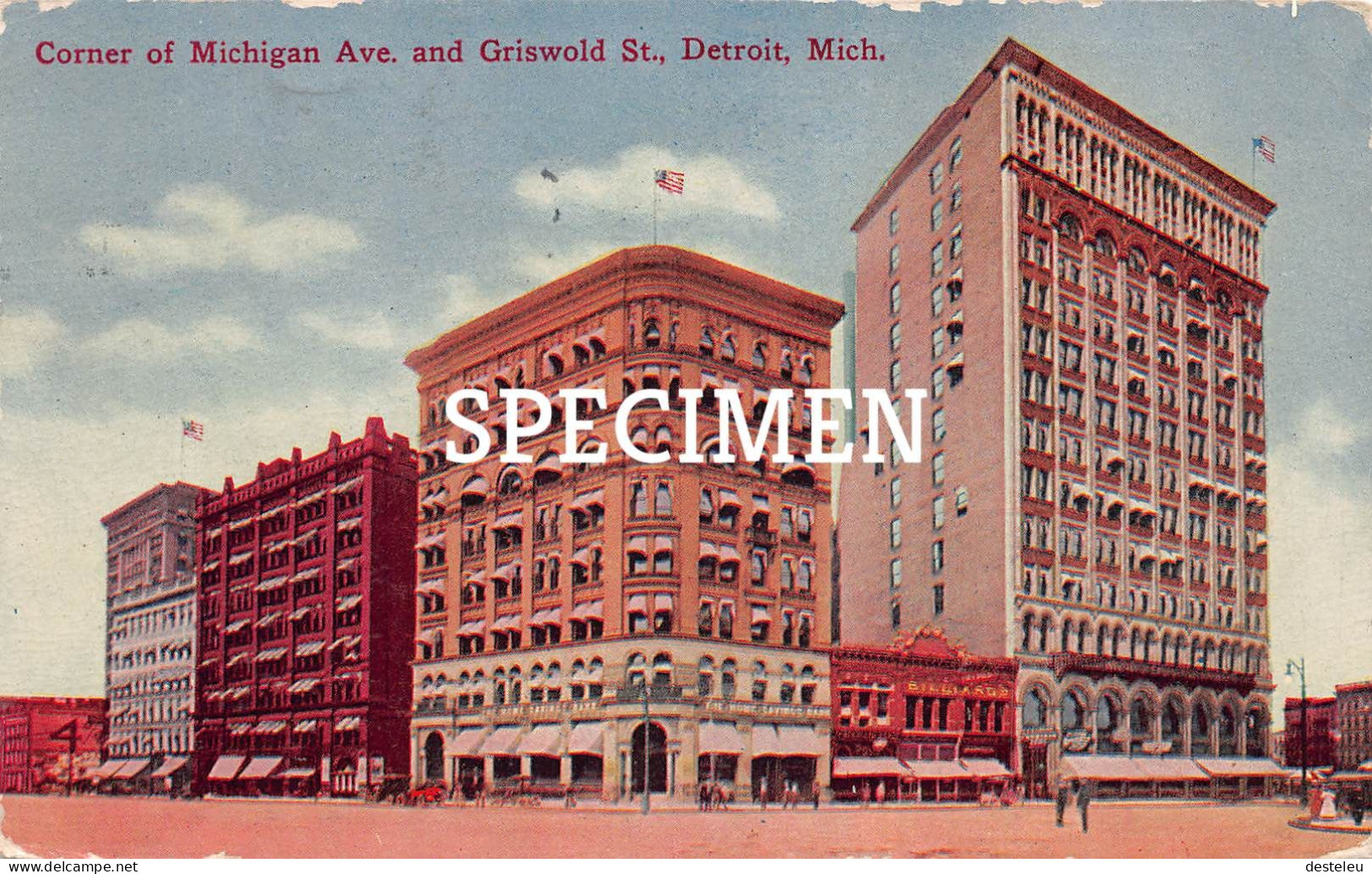 Corner Of Michigan Ave. And Griswold St. - Detroit - Detroit