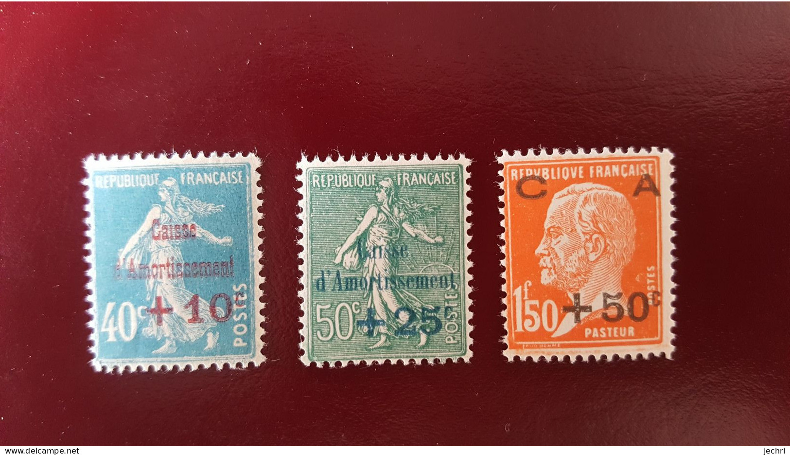 3 Timbres Yvert Et Tellier Numero  246/48 **    Caisse D'amortissement  , Cote 70 Euros - Neufs