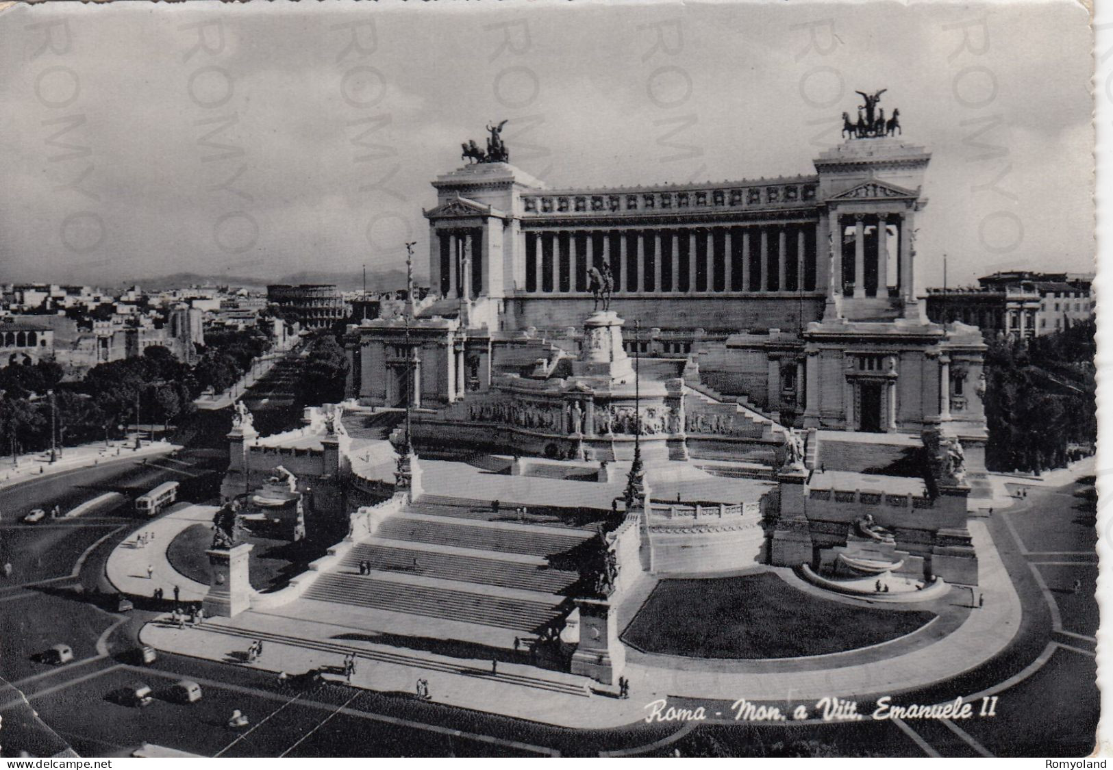 CARTOLINA  ROMA,LAZIO-MONUMENTO A VITTORIO EMANUELE II-STORIA,MEMORIA,CULTURA,RELIGIONE,BELLA ITALIA,VIAGGIATA 1957 - Altare Della Patria