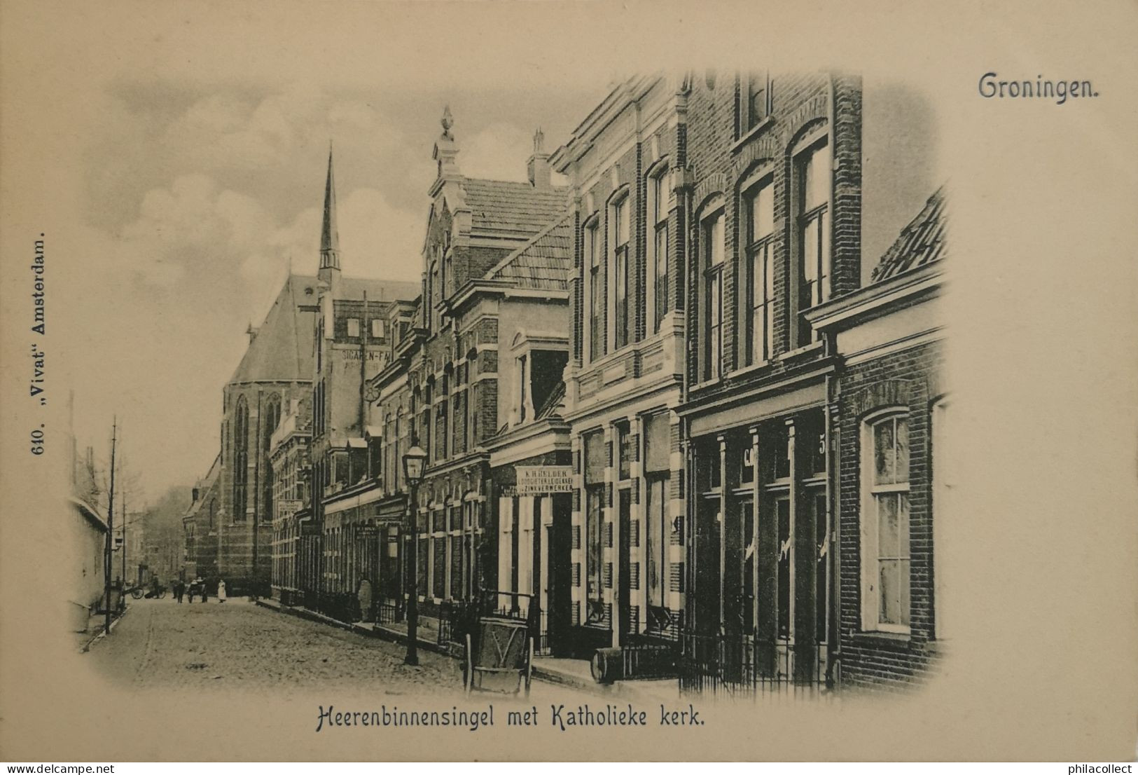 Groningen // Heerenbinnensingel Met Kath. Kerk Ca 1900 Vivat - Groningen