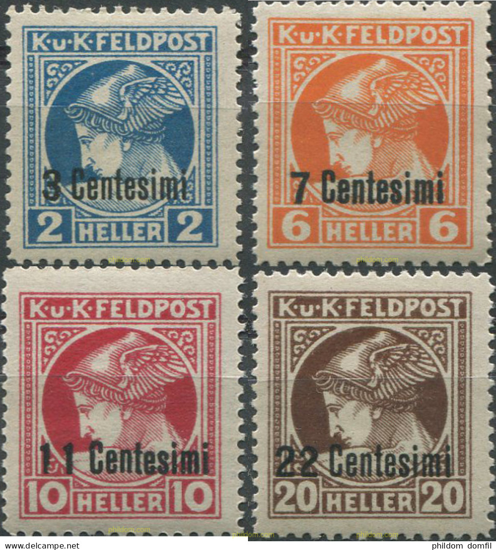 694139 HINGED AUSTRIA-HUNGRIA. ITALIA 1918 SELLOS PARA PRENSA DE AUSTRIA HUNGRIA DE 1916 - Occ. Autrichienne