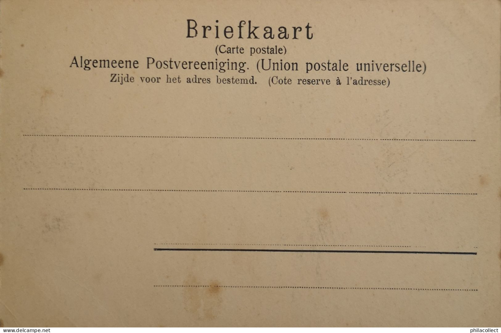 Eext (Dr.) Zicht In Het Dorp Ca 1900 Wat Roest Vlekjes - Other & Unclassified