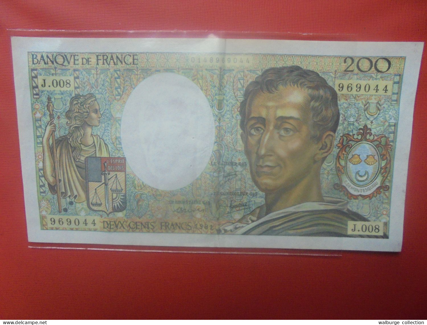 FRANCE 200 FRANCS 1981 Circuler Jolie Qualité - 200 F 1981-1994 ''Montesquieu''