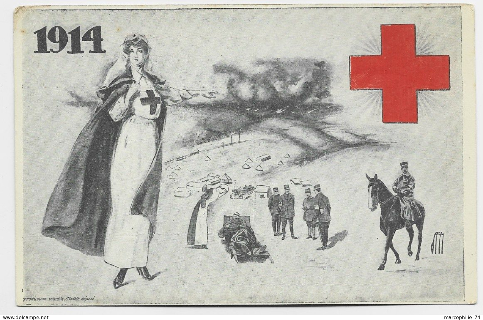 CARTE CROIX ROUGE RED CROSS  INFIRMIERE - Red Cross