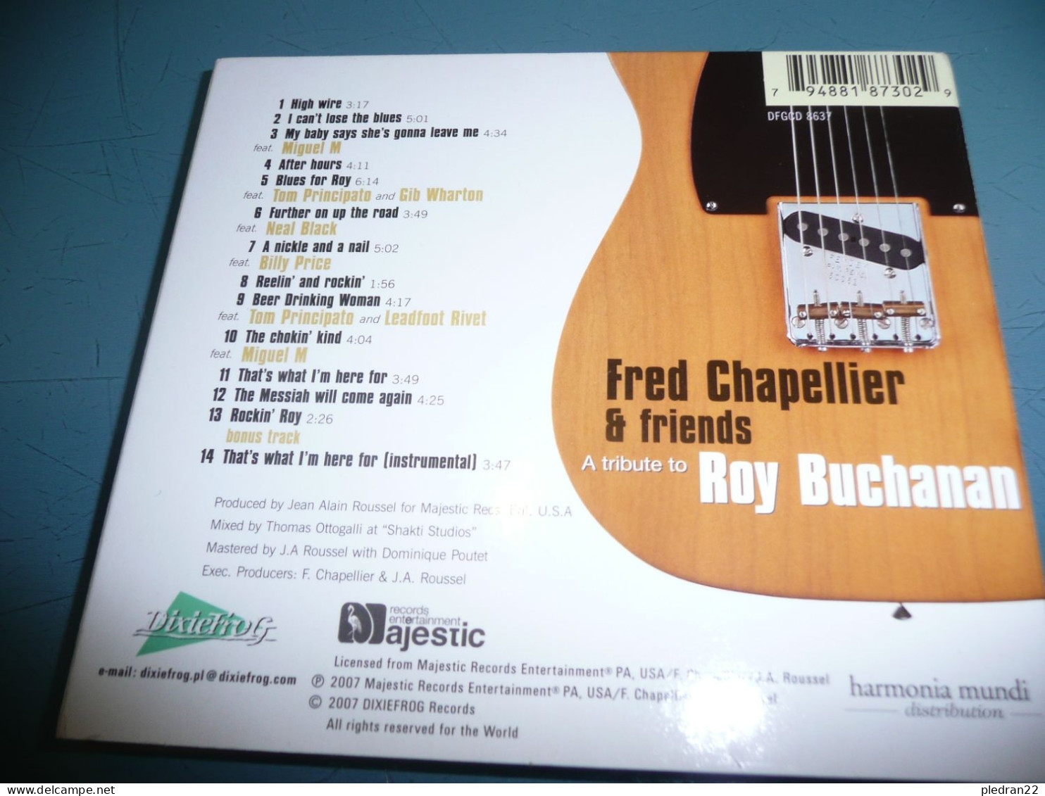 FRED CHAPELLIER & FRIENDS A TRIBUTE TO ROY BUCHANAN CD DIXIEFROG 2007 - Blues