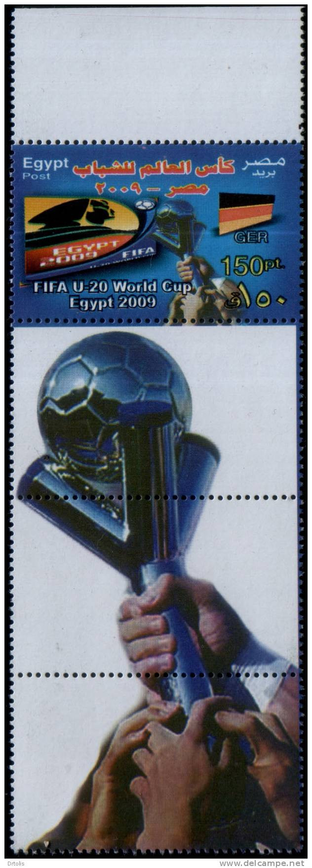 EGYPT / 2009 / GERMANY / FIFA U-20 WORLD CUP EGYPT 2009  / FOOTBALL / SPORT / FLAG / MNH / VF/ 2 SCANS. - Nuevos