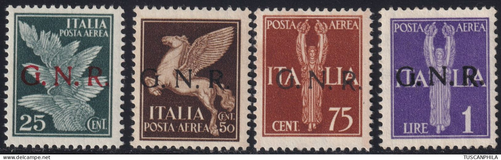 GNR Posta Aerea 4 Valori MNH** - Airmail