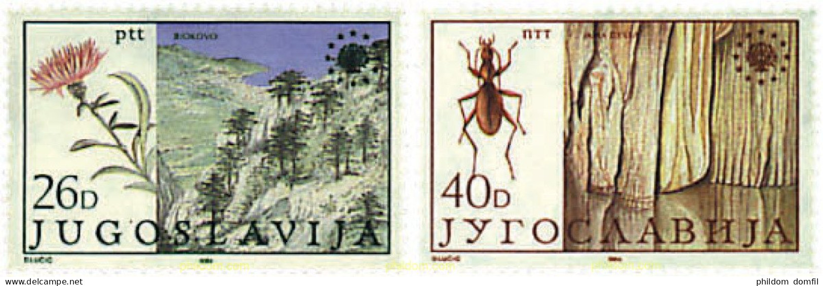 96513 MNH YUGOSLAVIA 1984 PROTECCION DEL MEDIO AMBIENTE - Spiders