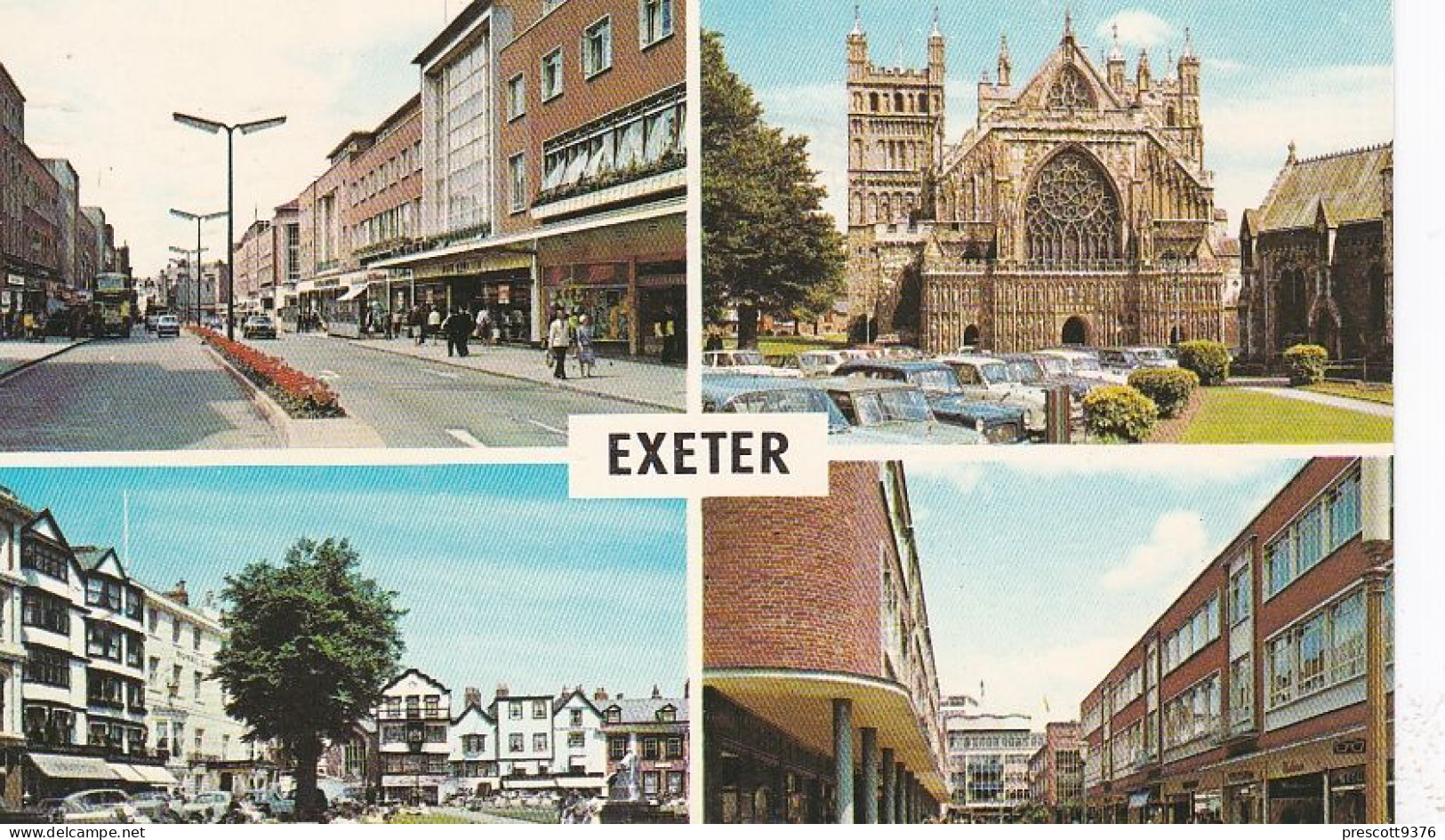 Exeter, Multiview- Devon -   Used Postcard - Stamped 1971 - Uk3 - Torquay