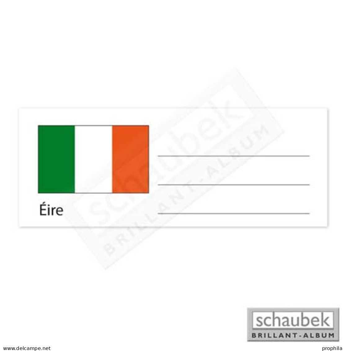Schaubek Numismatik Länderetikett Für Münzhülle - Irland EKEURO-IRLAND - Altri & Non Classificati