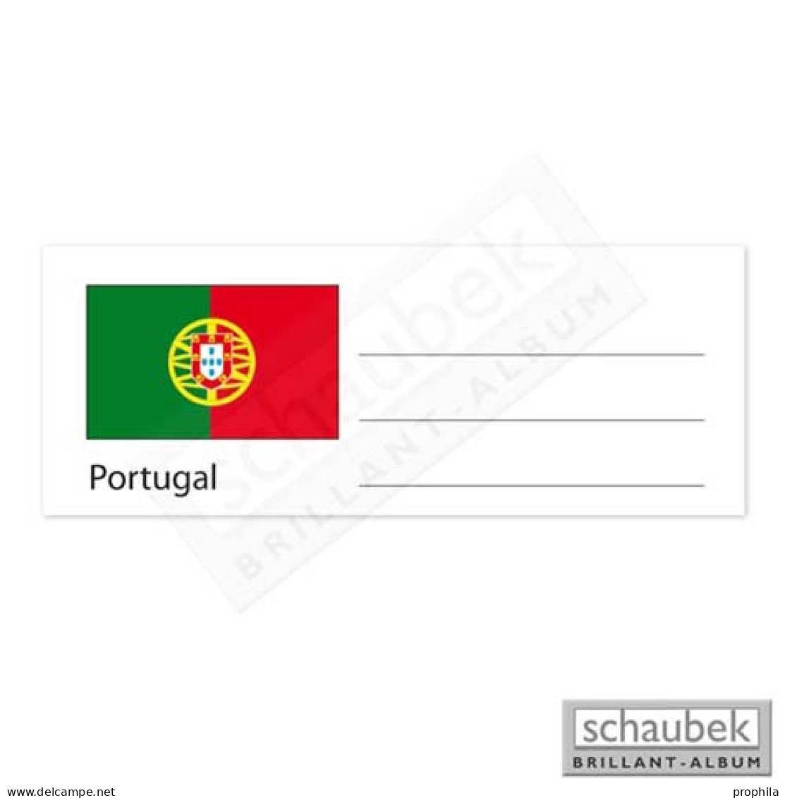 Schaubek Numismatik Länderetikett Für Münzhülle - Portugal EKEURO-PORTUGAL - Altri & Non Classificati