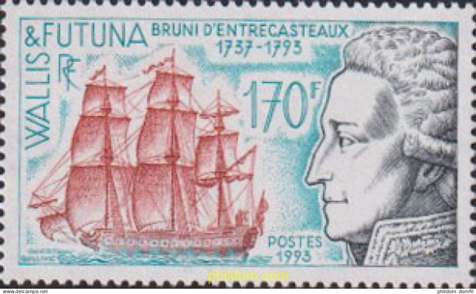 617132 MNH WALLIS Y FUTUNA 1993 NEVEGANTE - Usados