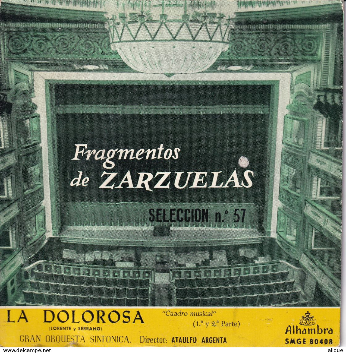 FRAGMENTOS DE ZARZUELAS - LA DOLOROSA - SPAIN EP - CUADRO MUSICAL 1 & 2 - Klassik