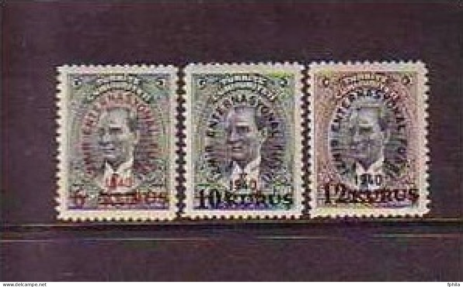 1940 TURKEY SURCHARGED COMMEMORATIVE STAMPS FOR THE IZMIR INTERNATIONAL FAIR MH * - Unused Stamps