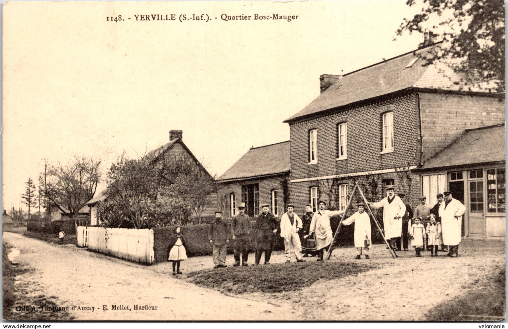 S12254 Cpa 76 Yerville - Quartier Bosc Mauger - Yerville