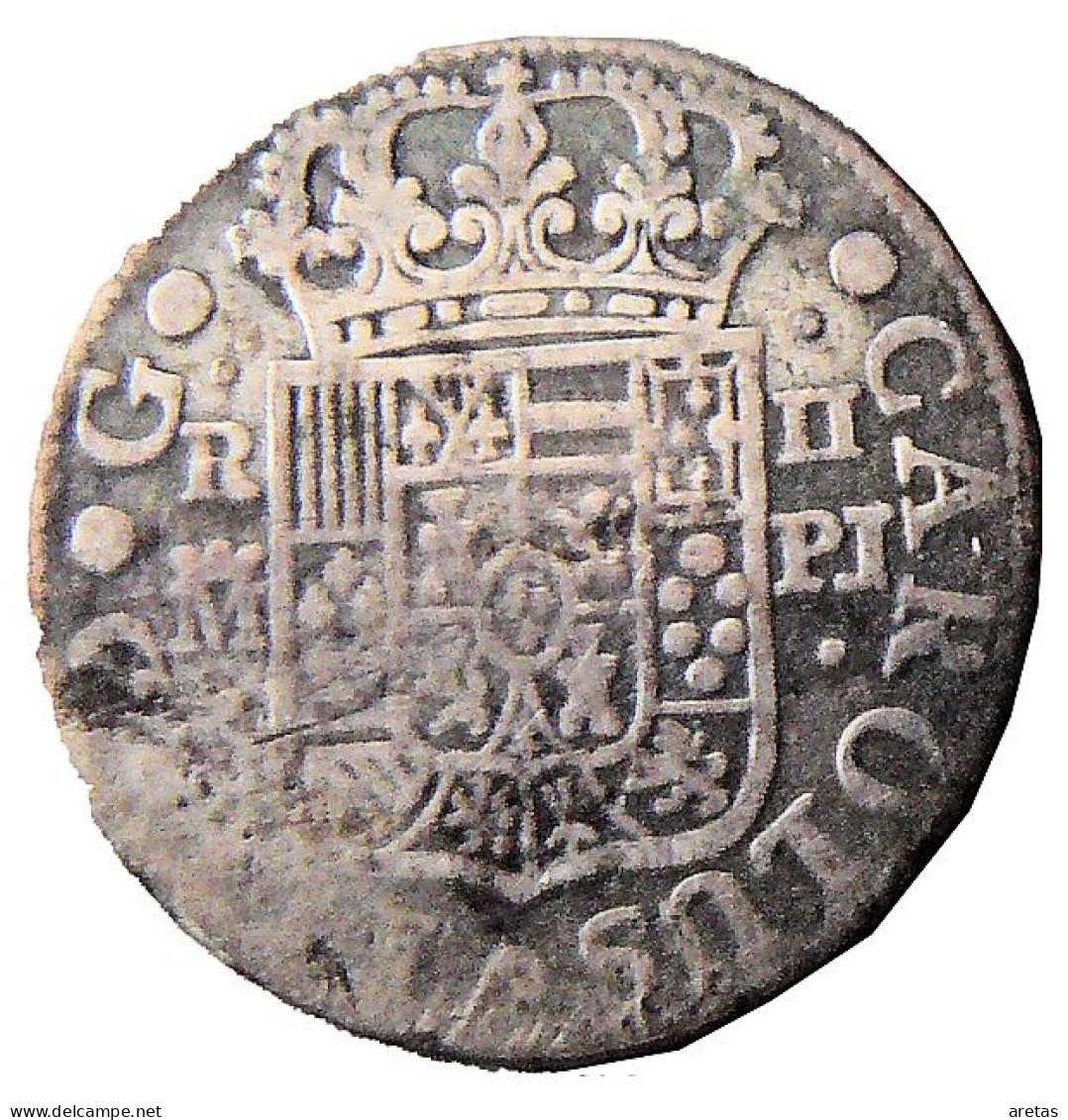 CARLOS III - 2 Reales D'argent 1766 - Monete Provinciali