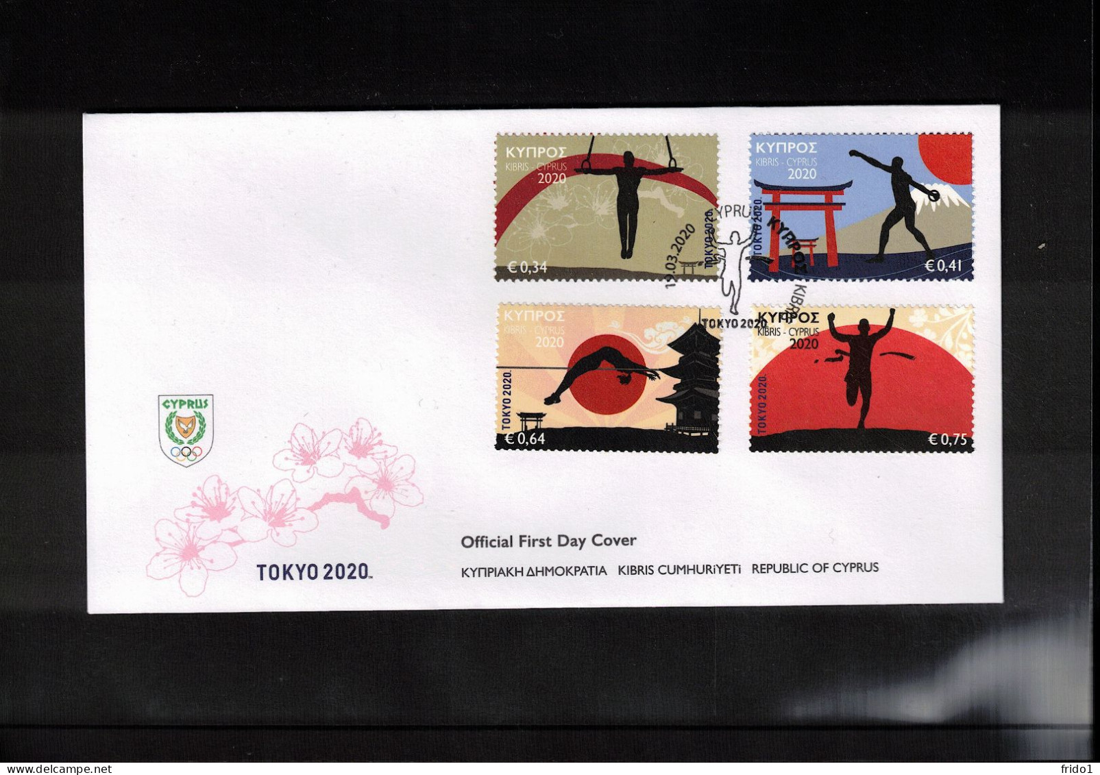 Cyprus 2020 Olympic Games Tokyo FDC - Summer 2020: Tokyo