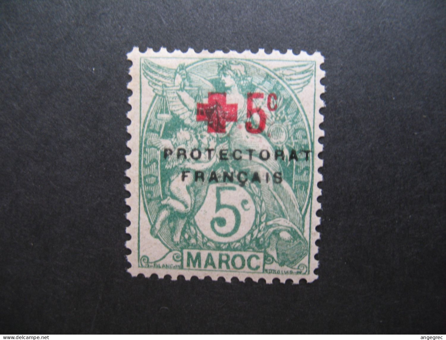 Maroc Stamps French Colonies 1914-1915 N° 59  Neuf *  Au Profit De La Croix Rouge  à Voir - Portomarken