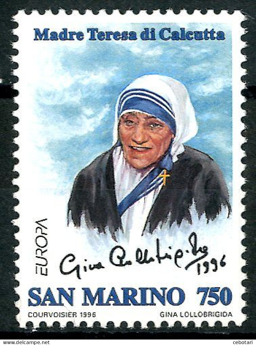 SAN MARINO 1996** - Europa 1996 - Madre Teresa Di Calcutta - 1 Val. MNH. - Mère Teresa