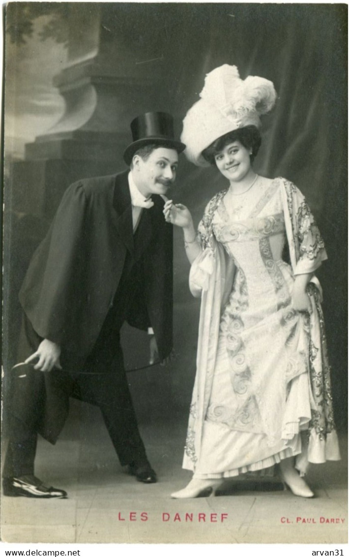 AU CASINO De PARIS En 1908  - LES DANREF - LOT De 3 CPA - Cabarets