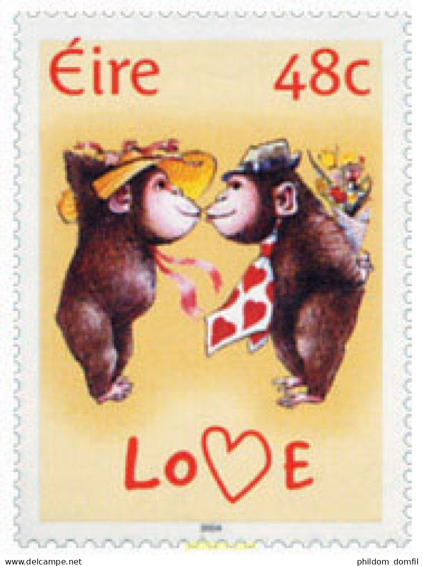 143244 MNH IRLANDA 2004 AMOR - Chimpanzés
