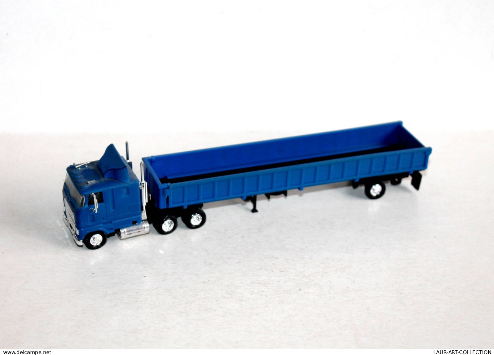 CAMION, POIDS LOURD - 1/87, TRACTEUR + PLATEAU REMORQUE TRANSPORT DE MARCHANDISE - MINIATURE AUTOMOBILE  (1712.115) - Scale 1:87