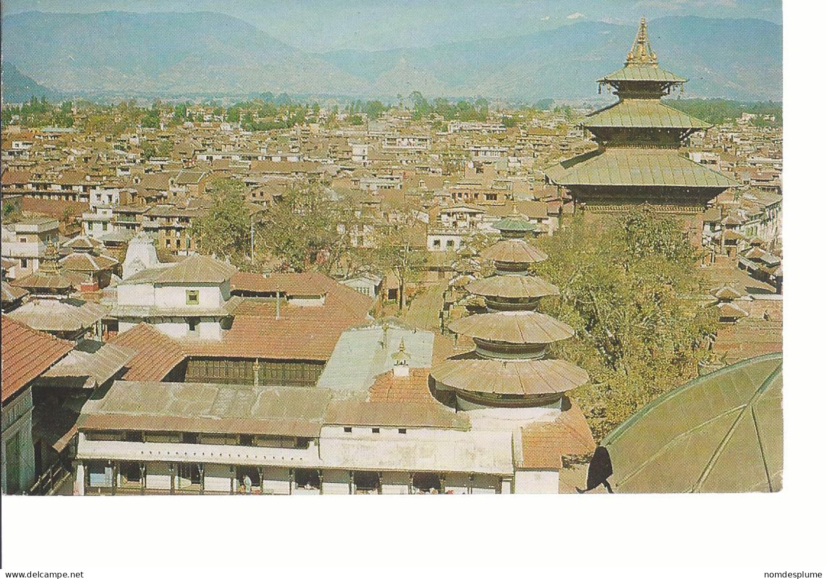 18236) Nepal Kathmandu View To USA See Back - Népal