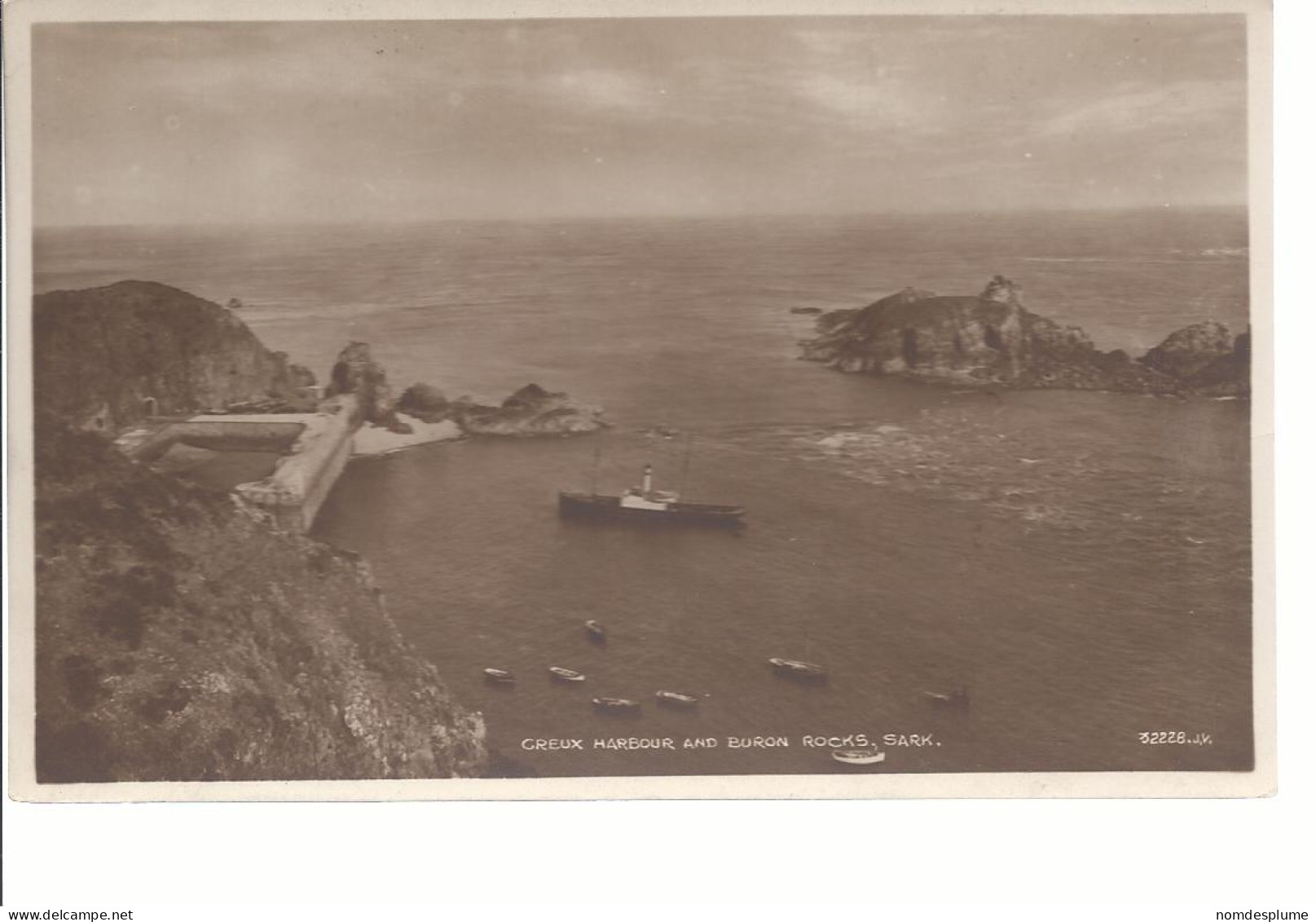 18274) Channel Islands Sark Creux Harbour See Back - Sark