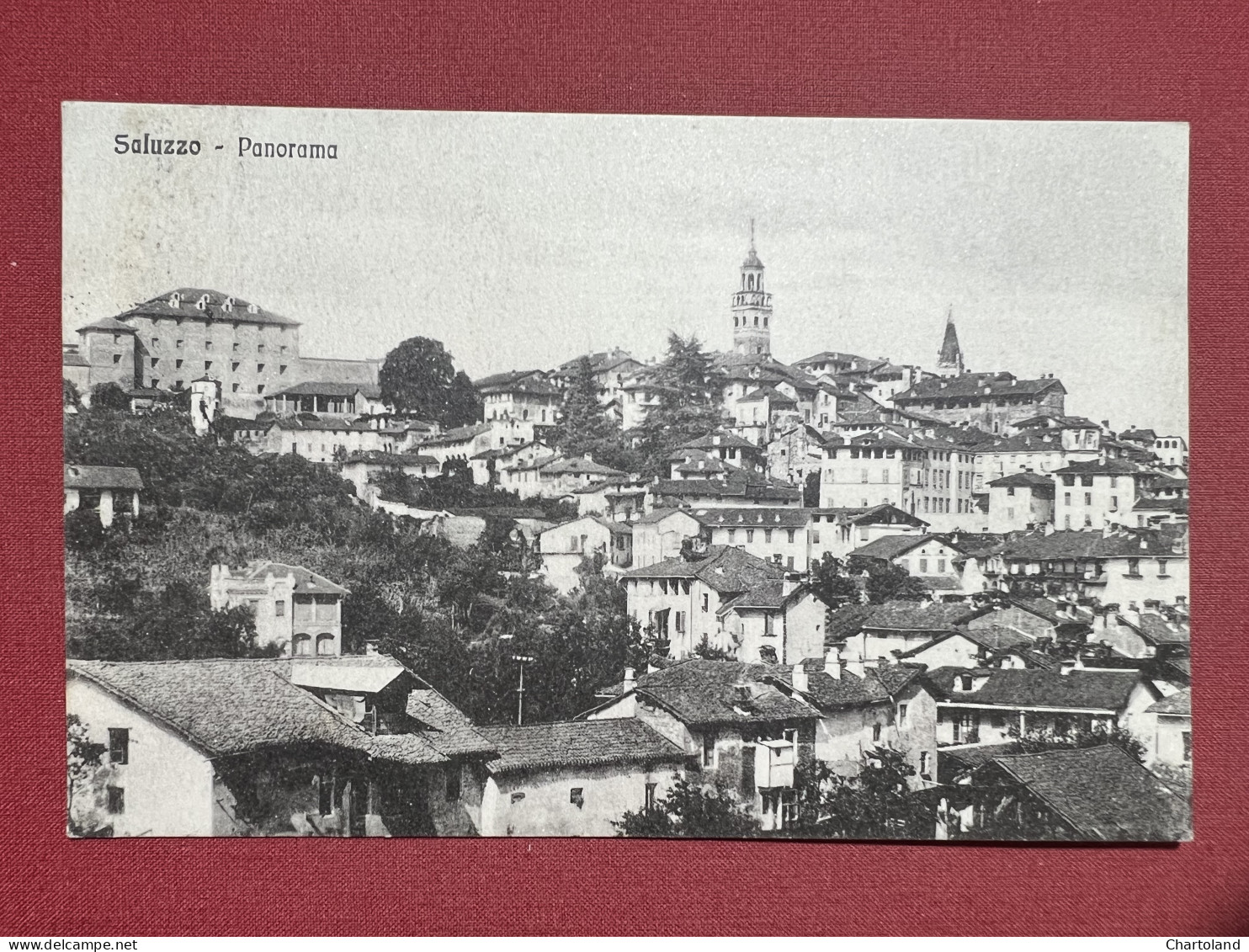 Cartolina - Saluzzo ( Cuneo ) - Panorama - 1930 - Cuneo