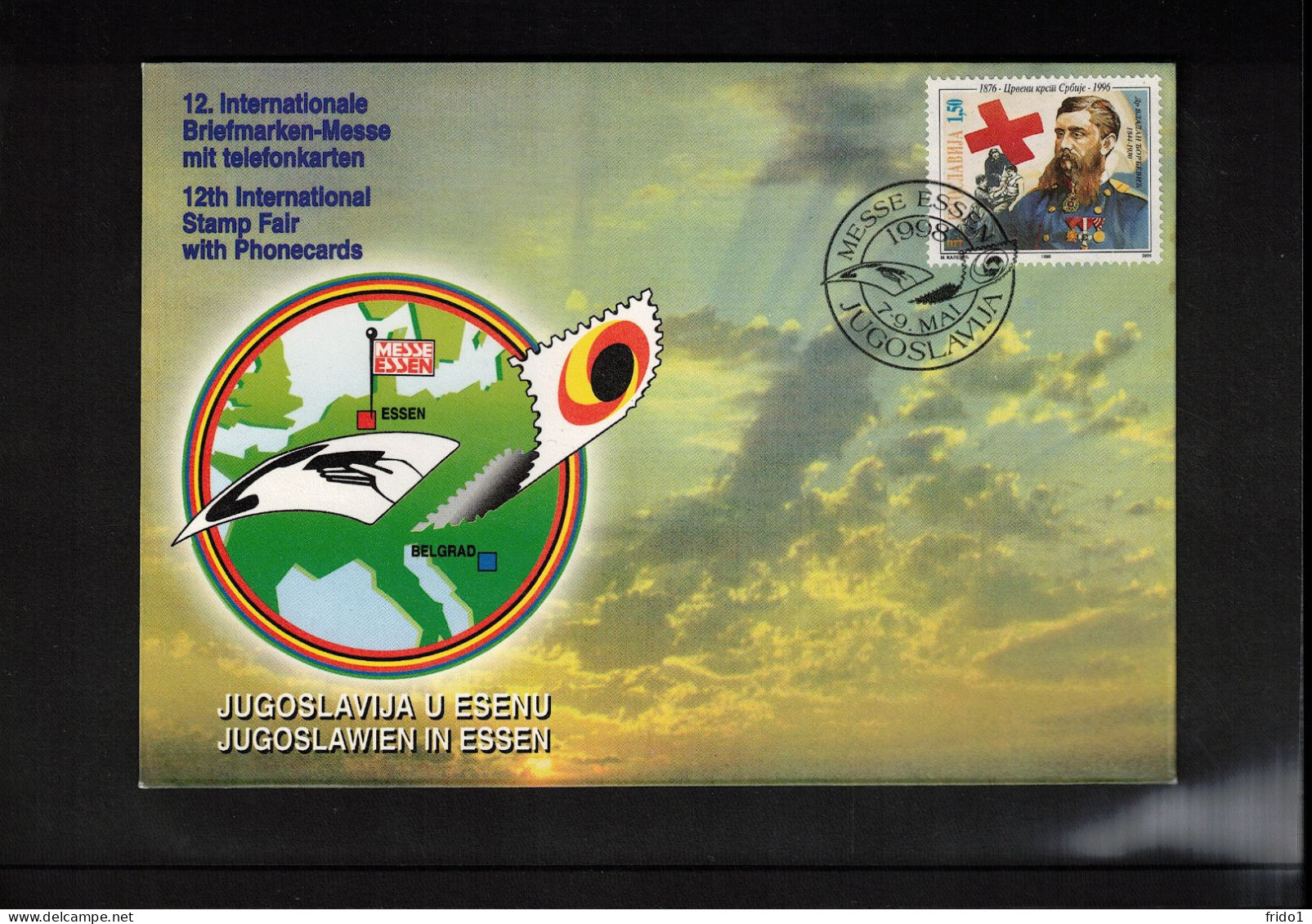 Jugoslawien / Yugoslavia 1998 12th International Stamps Fair Essen Interesting Cover - Briefe U. Dokumente