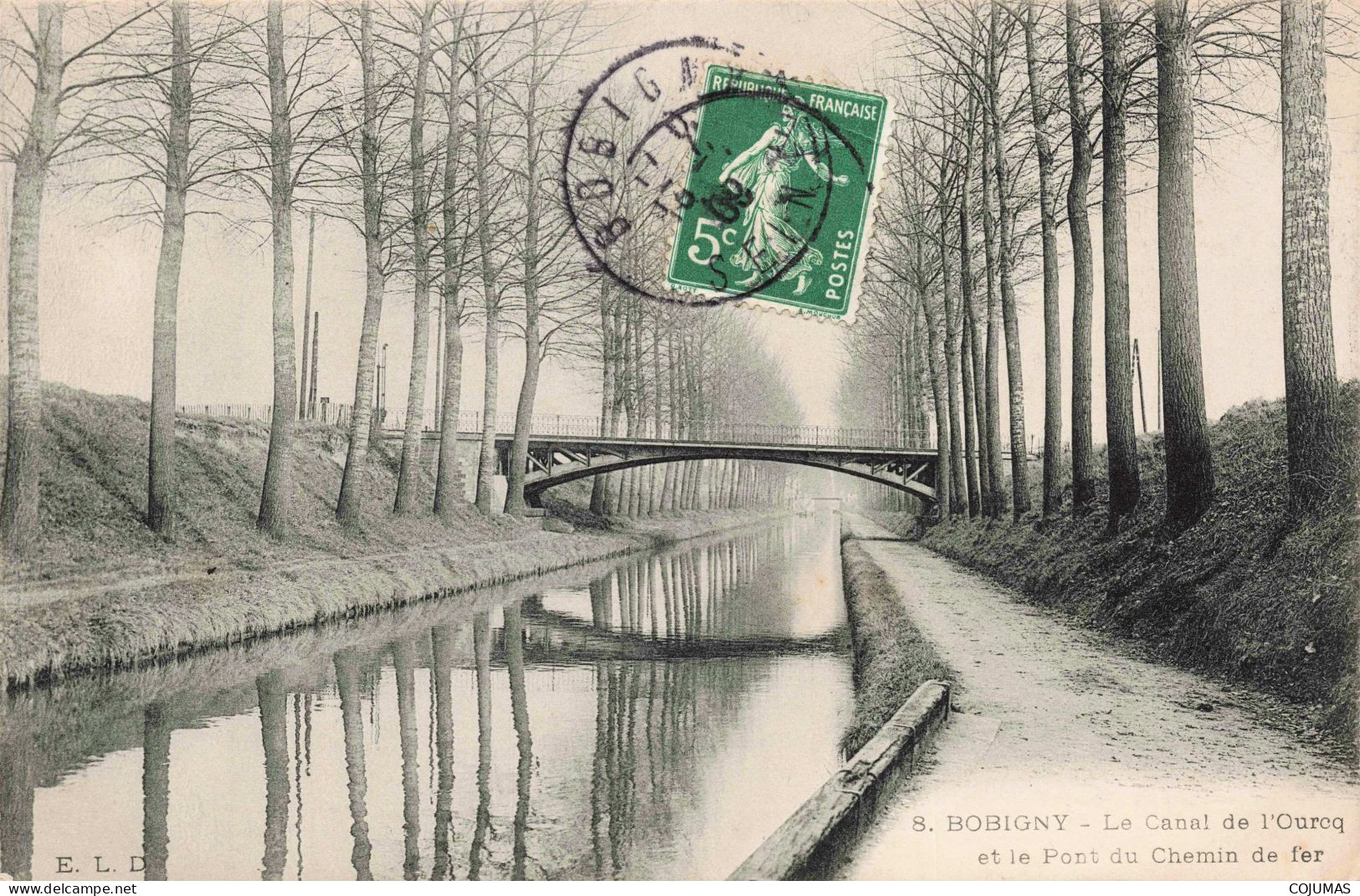 93 - BOBIGNY - S12233 - Le Canal De L'Ourcq Et Le Pont Du Chemin De Fer - L1 - Bobigny