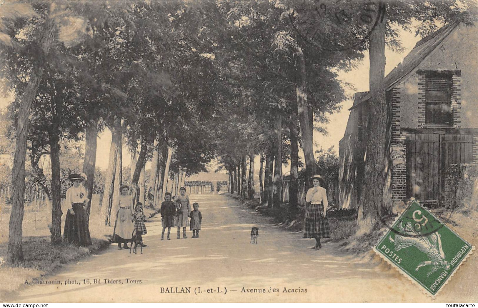 CPA 37 BALLAN AVENUE DES ACACIAS - Ballan-Miré