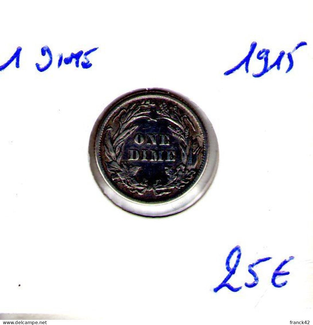 Etats Unis. Dime 1915 - 1892-1916: Barber