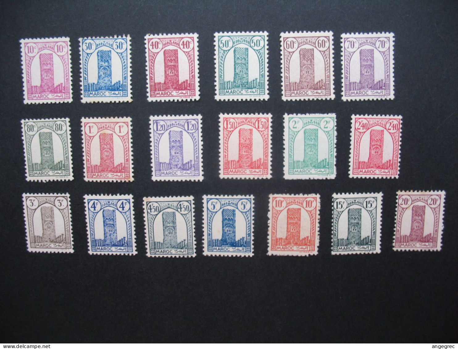 Maroc Stamps French Colonies  1943-1944  N° 204 à 222   Neuf **     Voir Rousseurs - Timbres-taxe