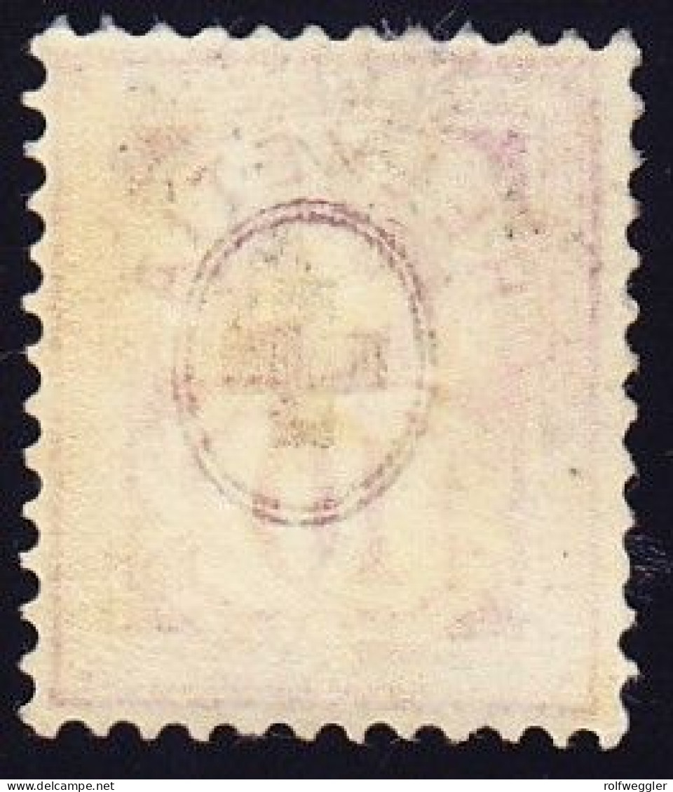 1882 10 Rp Hellrosa, Weisses Papier Mit Breitem Oval (WZ). Ungebraucht Mit Foto-Attest Renggli - Unused Stamps