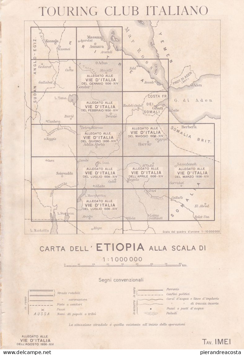 AOI. IMEI - Carta 1936 - Wereld