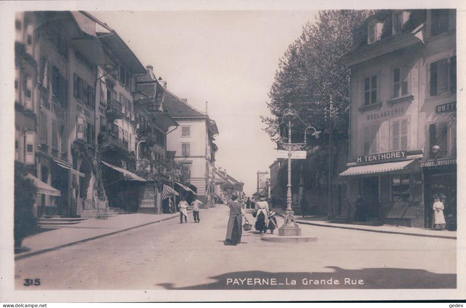 Payerne, Grande Rue, Boulangerie Tenthorey (315) - Payerne