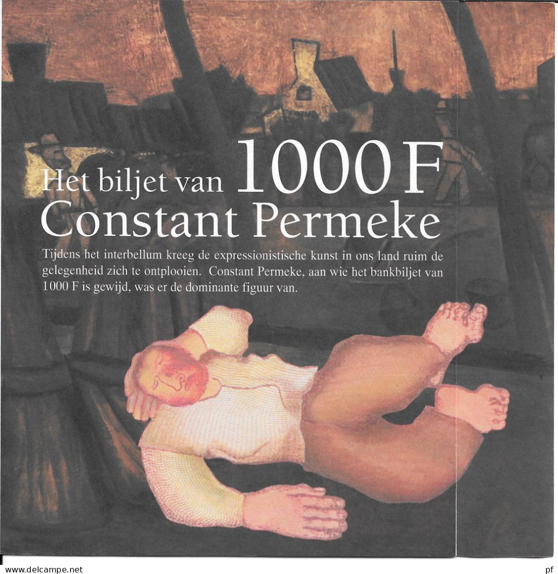 3 Info Brochures Nat Bank Mbt Bankbiljetten 500 F Rene Magritte - 1000 F Constant Permeke - 10000 F Albert II En Paola - [ 9] Colecciones
