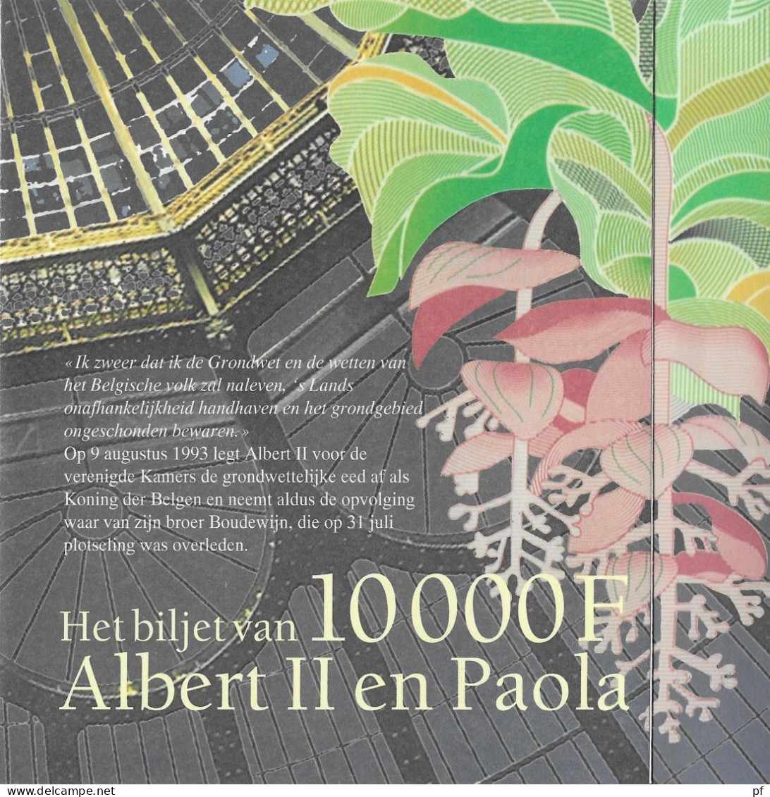 3 Info Brochures Nat Bank Mbt Bankbiljetten 500 F Rene Magritte - 1000 F Constant Permeke - 10000 F Albert II En Paola - [ 9] Collections