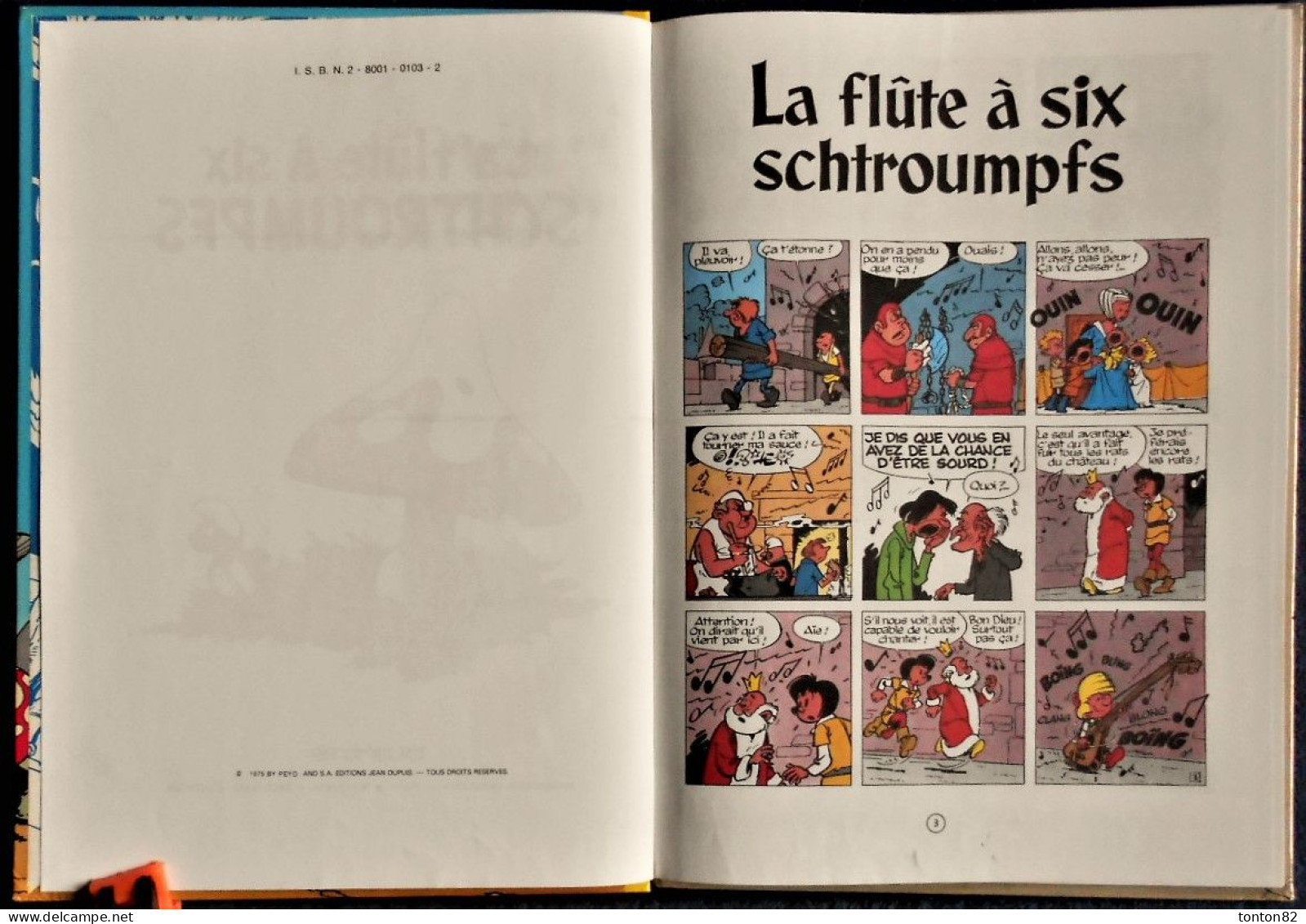 Peyo - Johan Et Pirlouit - 9 - La Flute à Six Schtroumpfs - Dupuis - ( 1975 ) . - Johan Et Pirlouit
