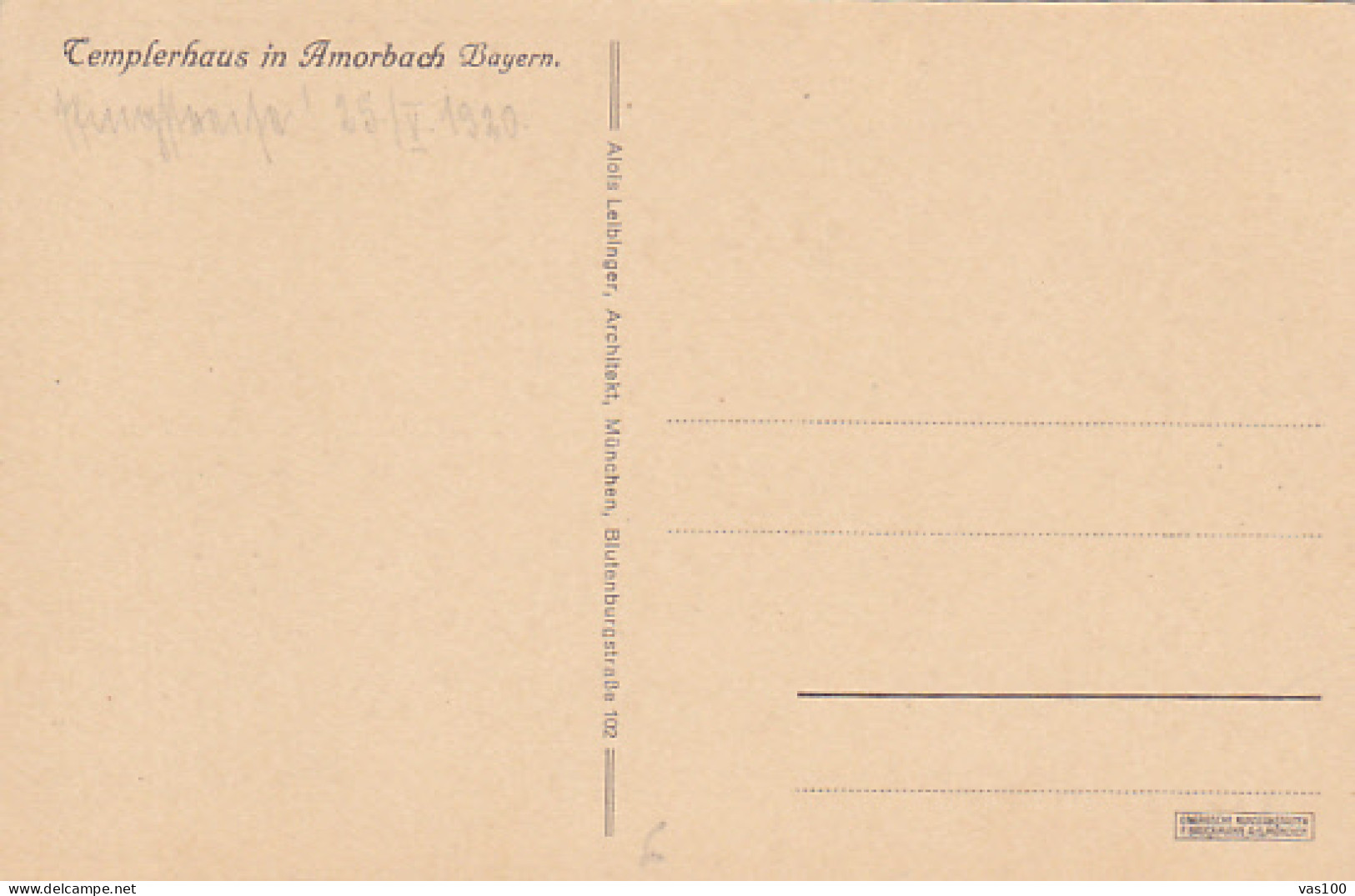 CPA AMORBACH- THE TEMPLERHAUS - Amorbach