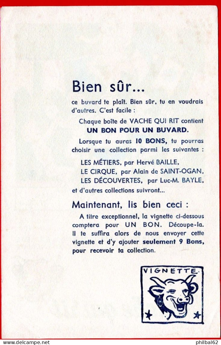 Buvard Vache Qui Rit. Série " Le Cirque " Dessins De Alain Saint Ogan. N° 5, Les Acrobates. - Zuivel